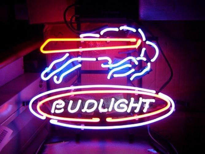 Custom Bud Light Buffalo Bills NFL Sports Neon Sign Real Neon Light