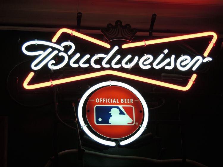 Custom Bud Light Bassball MLB Sports Neon Sign Real Neon Light