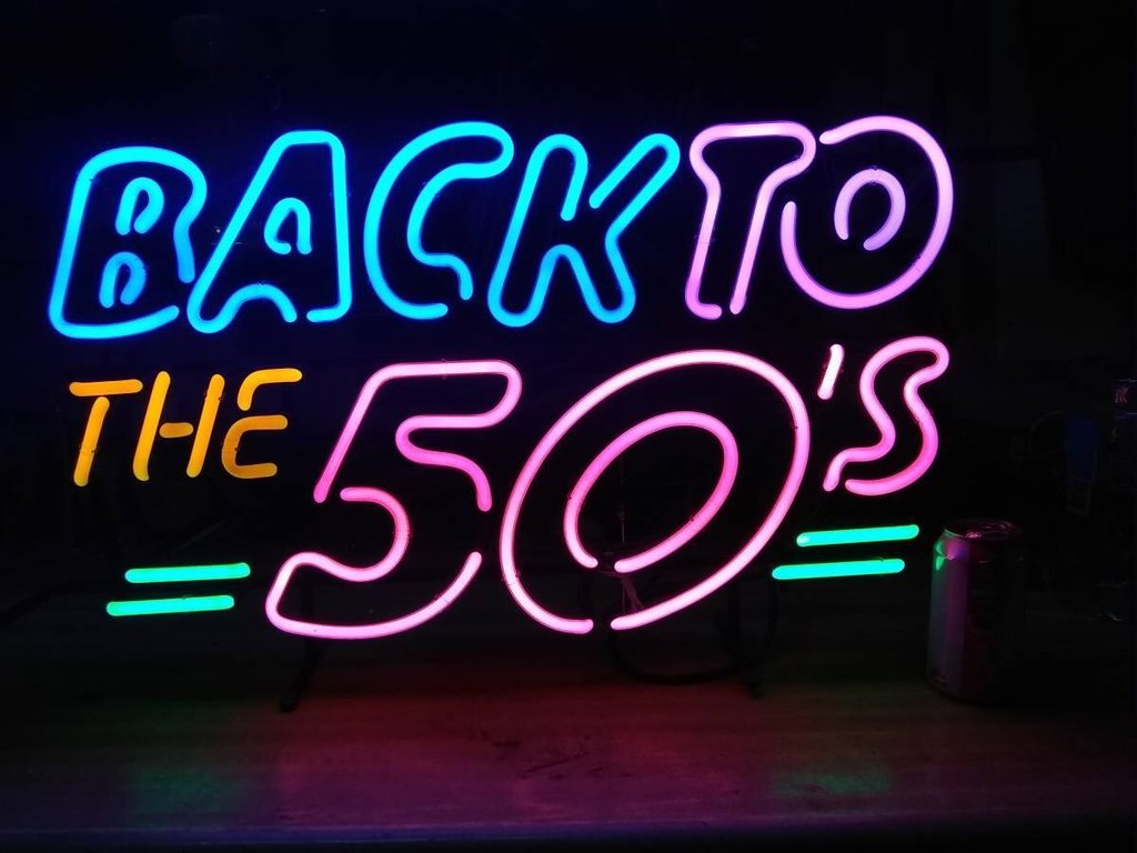 Custom Back to The 50's Neon Sign Tube Neon Light