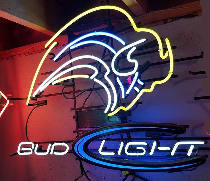 Custom Bud Light Neon St Louis Rams NFL Real Neon Tube Neon Sign