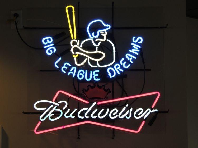 Custom Budweiser Big League Dreams MLB Sports Neon Sign Real Neon Light