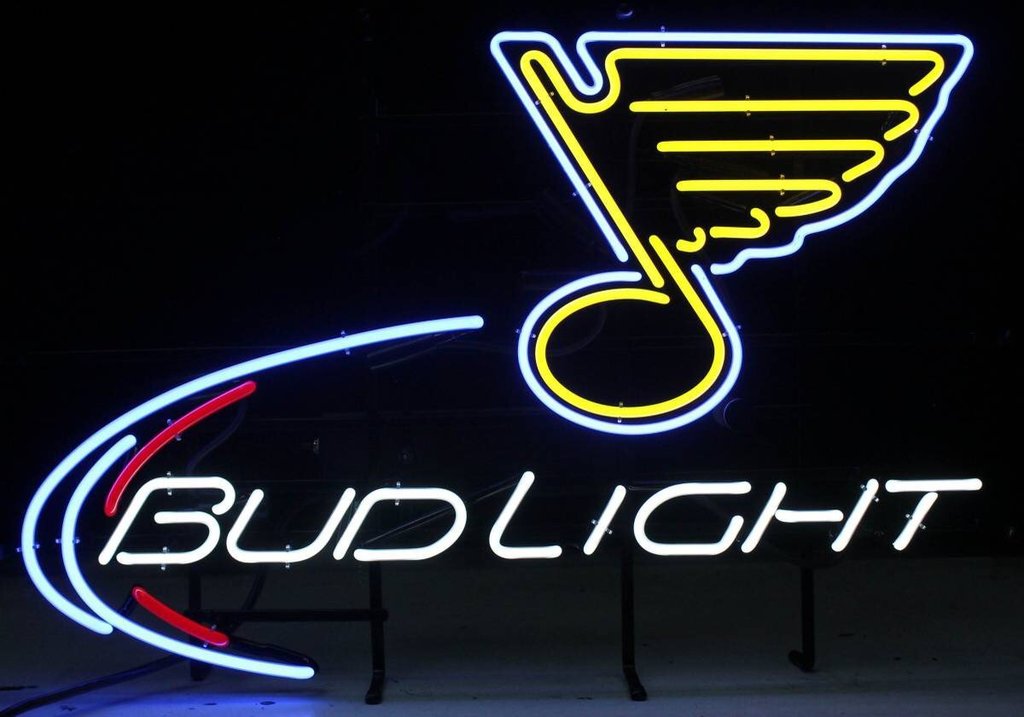 Custom Bud Light St Louis Blues Neon Sign NHL Sports Neon Light
