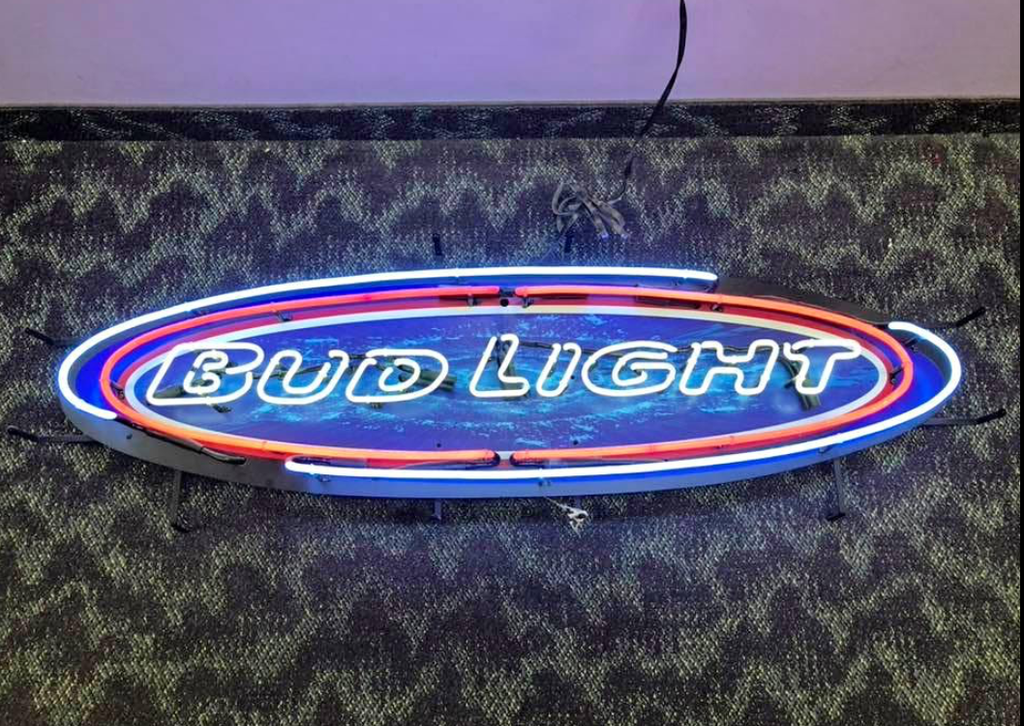 Custom Bud Light Surfing Board Neon Sign Tube Neon Light