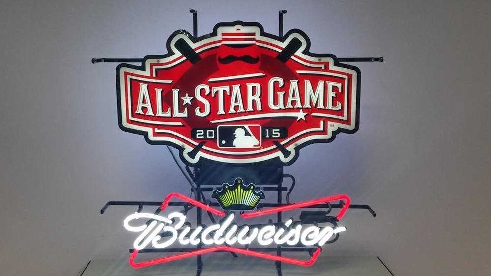 Custom Budweiser All Star Game Cincinnati Reds Neon Sign MLB Sports Neon Light