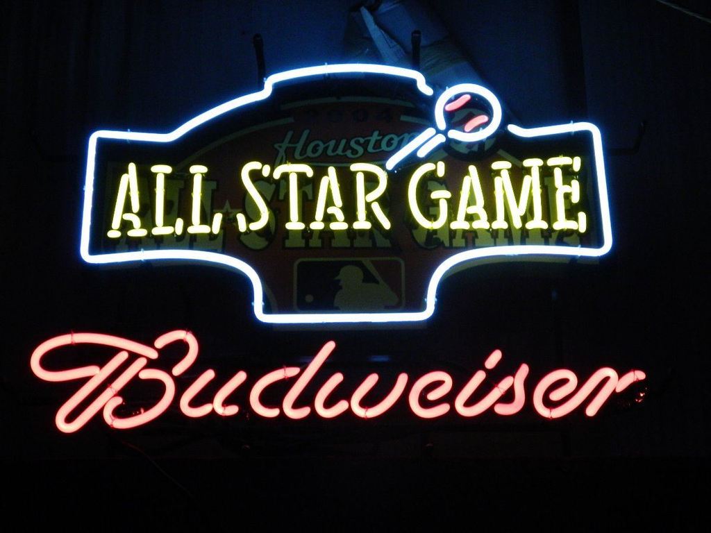 Custom Budweiser All Star Game Houston Neon Sign MLB Sports Neon Light