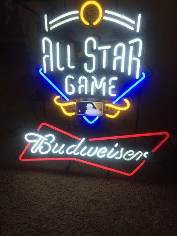 Custom Budweiser All Star Game San Francisco Giants Neon Sign MLB Sports Neon Light