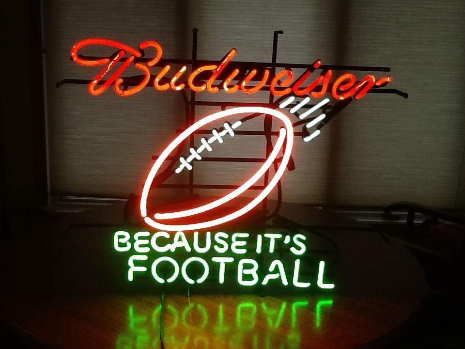 Custom Budweiser Because It's Football Neon Sign Tube Neon Light