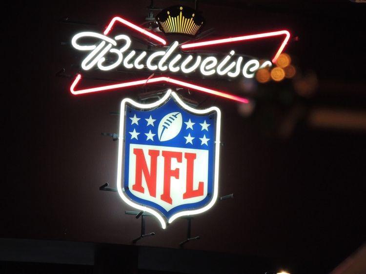 Custom Budweiser NFL Sports Neon Sign Real Neon Light
