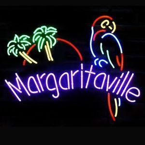 Custom Jimmy Buffett Margaritaville Paradise Parrot Neon Sign Tube Neon Light