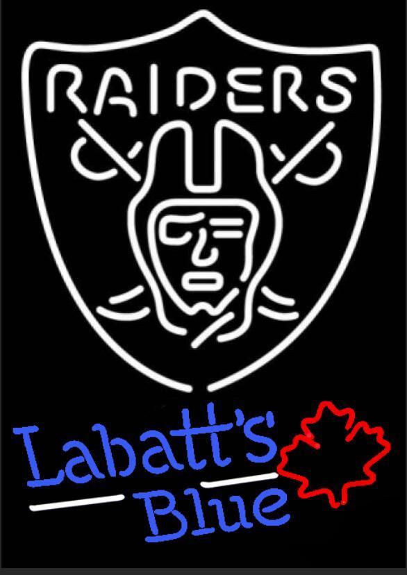 Custom Labatt Blue Oakland Raiders Neon Sign NFL Teams Neon Light