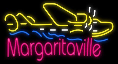 Custom Margaritaville Air Plane Neon Sign Tube Neon Light