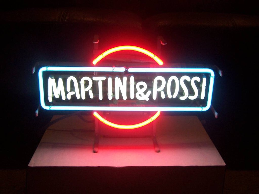Custom Martini and Rossi Neon Sign Tube Neon Light