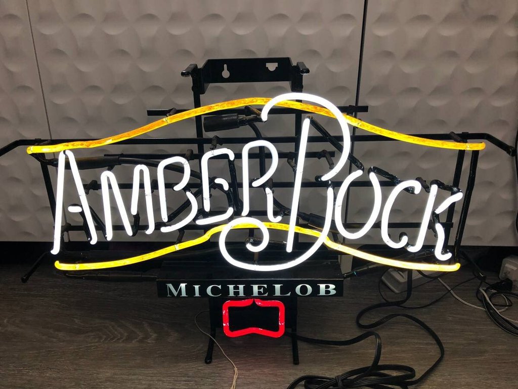 Custom Michelob Amber Bock Neon Sign Tube Neon Light