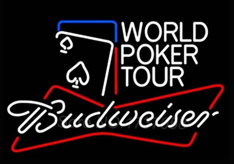 Custom Budweiser World Poker Tour Neon Sign Tube Neon Light