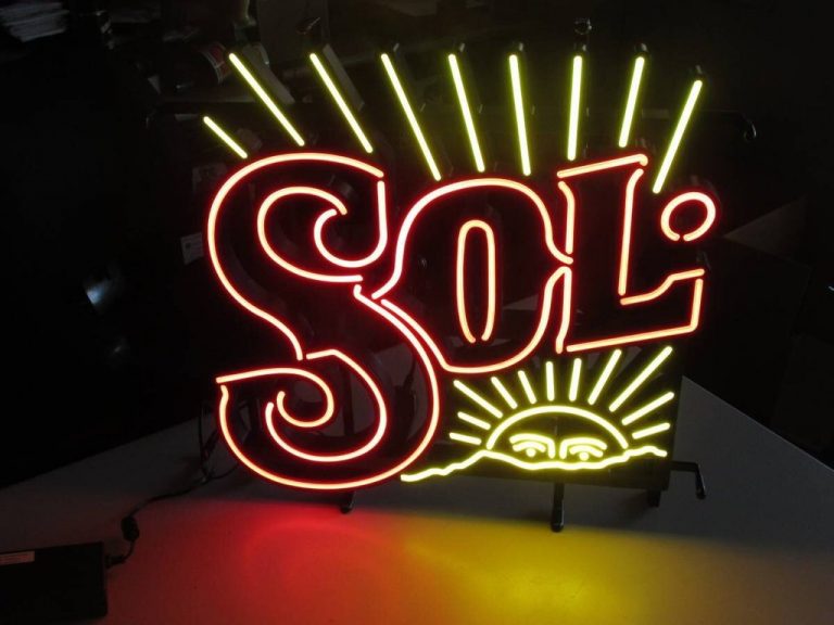 Custom Sol Beer Neon Sign Tube Neon Light Custom Neon Signs