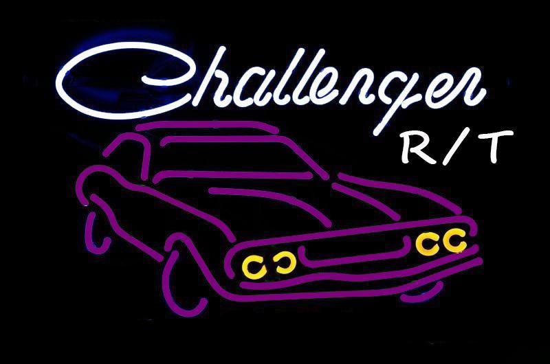 Custom Big Dodge Challenger RT Neon Sign Tube Neon Light