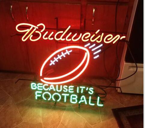 Custom Budweiser Because it's footall Neon Sign Tube Neon Light