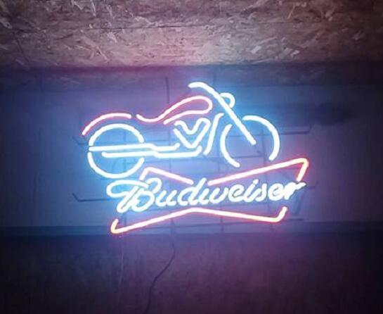 Custom Budweiser Motocycle Neon Sign Tube Neon Light