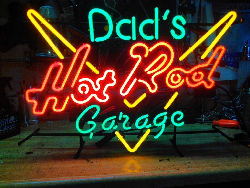 Custom Custom Name Hot Rod Garage Neon Sign Tube Neon Light