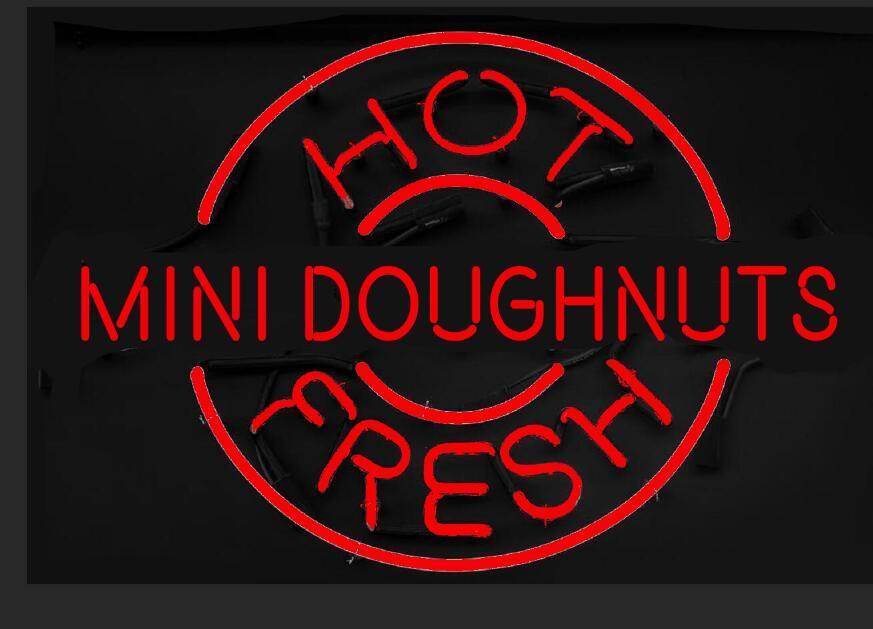 Custom Mini Doughnuts Hot Fresh Neon Sign Tube Neon Light