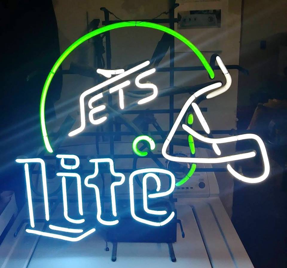 Custom Miller Lite New York Jets Neon Sign Tube Neon Light – Custom