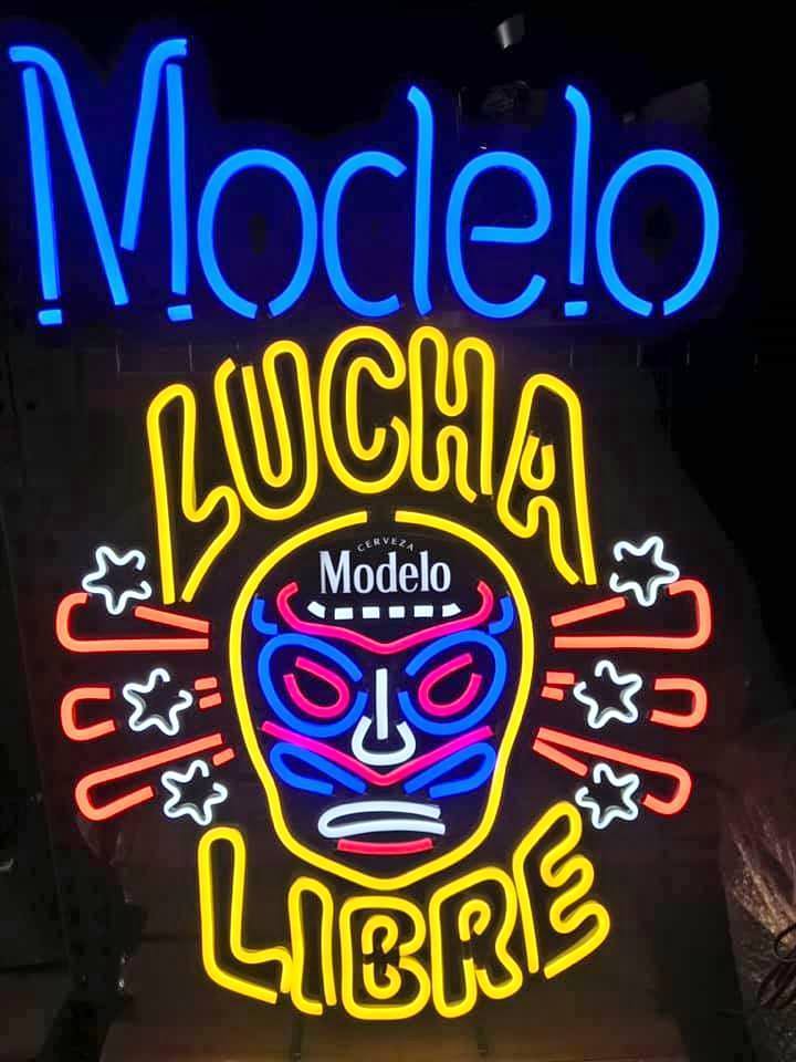 Custom Modelo Sku Lucha Libre Neon Sign Tube Neon Light