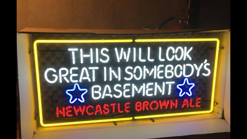 Custom Newcastle Brown Ale This Will Look Great In Somebody's Basement Neon Sign Tube Neon Light