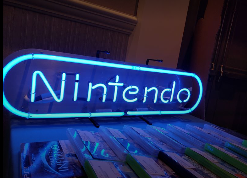Custom Nintendo Blue Neon Sign Tube Neon Light