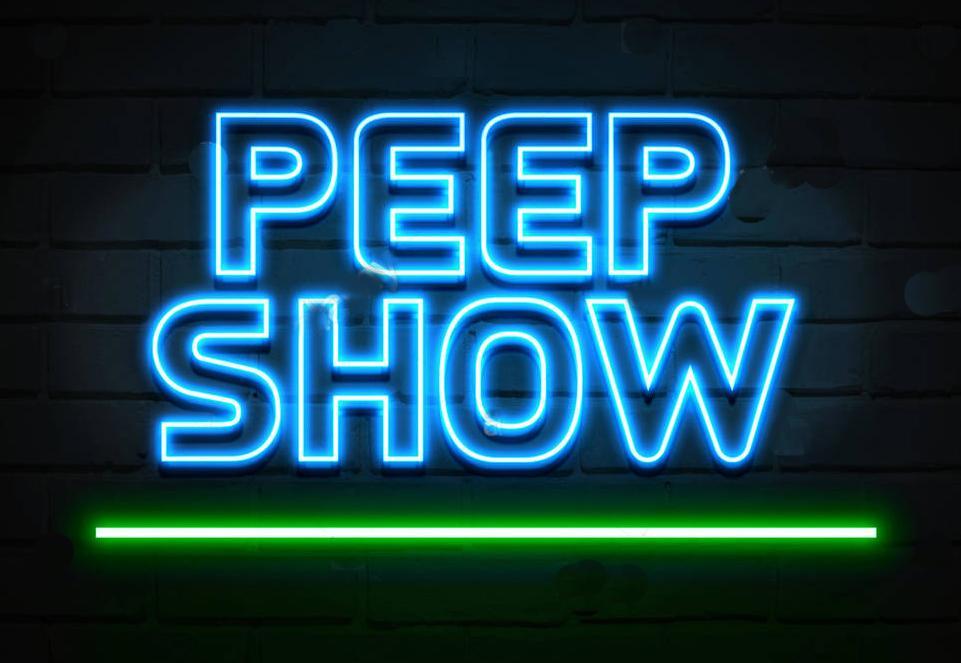 Custom Peep Show Neon Sign Tube Neon Light