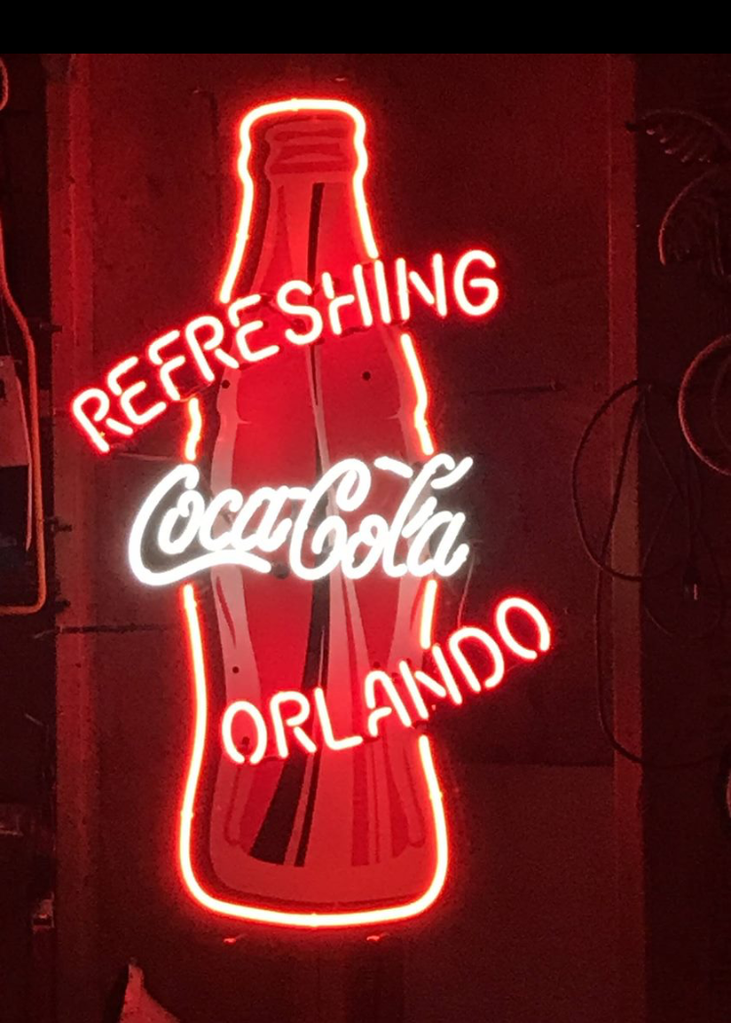 Custom Refreshing Coca Cola Orlando Neon Sign Tube Neon Light