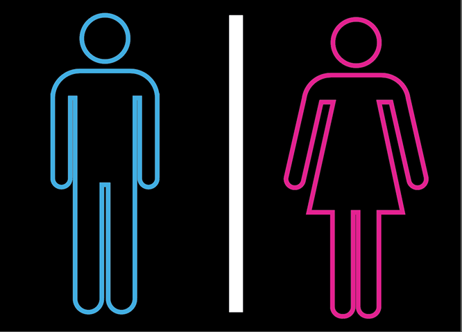 Custom Restroom Neon Sign Tube Neon Light