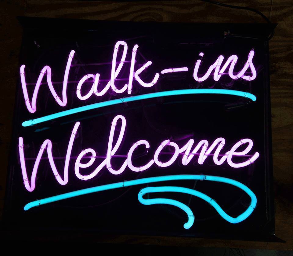 Custom Walk Ins Welcome Neon Sign Tube Neon Light
