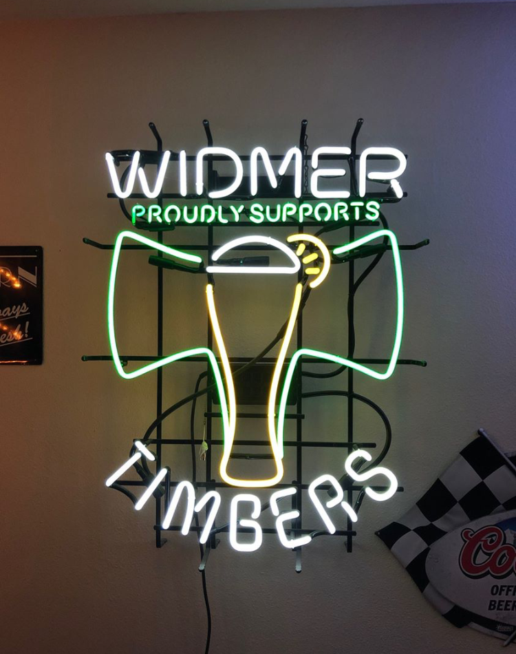 Custom Widmer Timbers Proudly Supports Neon Sign Tube Neon Light