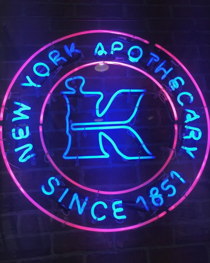 Custom New York Apothecary Since 1985 Neon Sign Real Neon Light