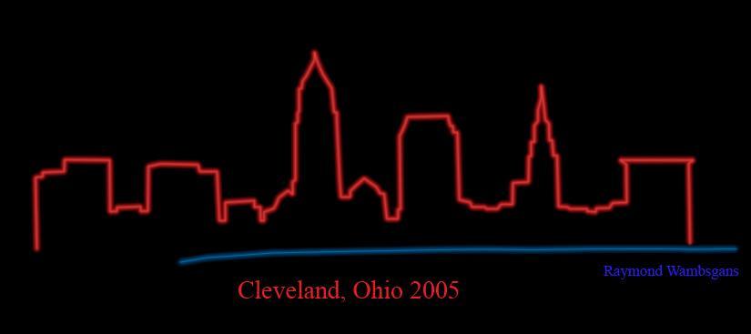Custom Cleveland Skyline Neon Sign Tube Neon Light
