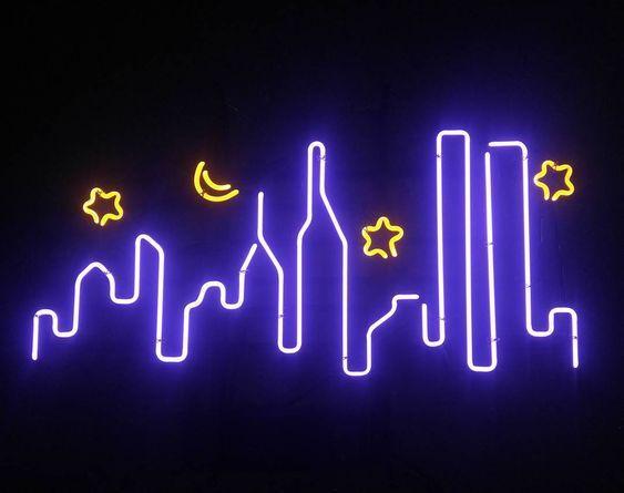 Custom Manhattan Skyline Neon Sign Tube Neon Light