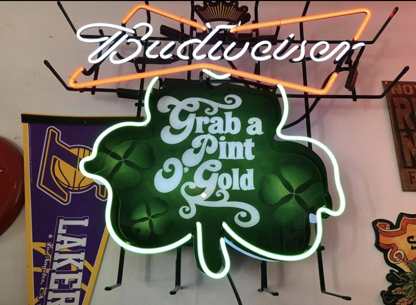 Custom Budweiser Grab A Pint Gold Neon Sign Tube Neon Light