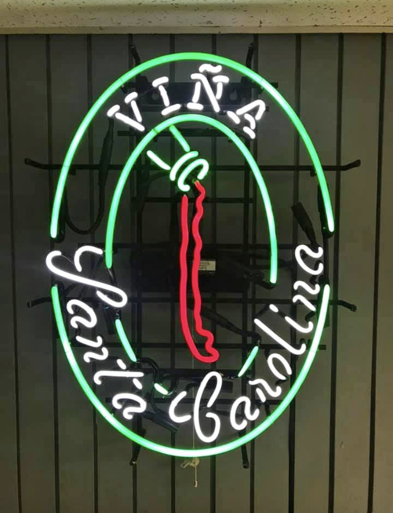 Custom Vina Santa Carolina Neon Sign Tube Neon Light