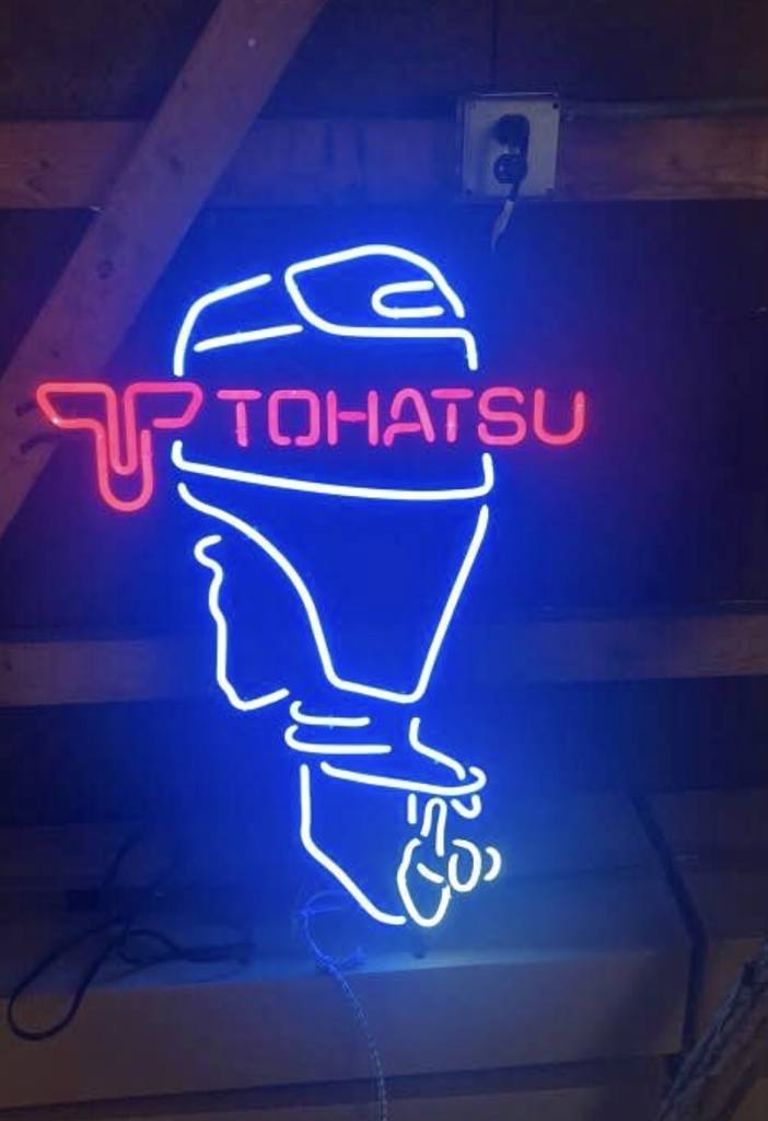 Custom Tohatsu Outboard Motors Boats Neon Sign Tube Neon Light
