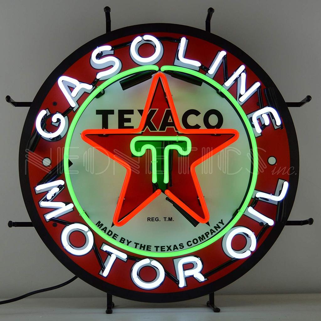Custom Texaco Gasoline Motor Oil Neon Sign Tube Neon Light