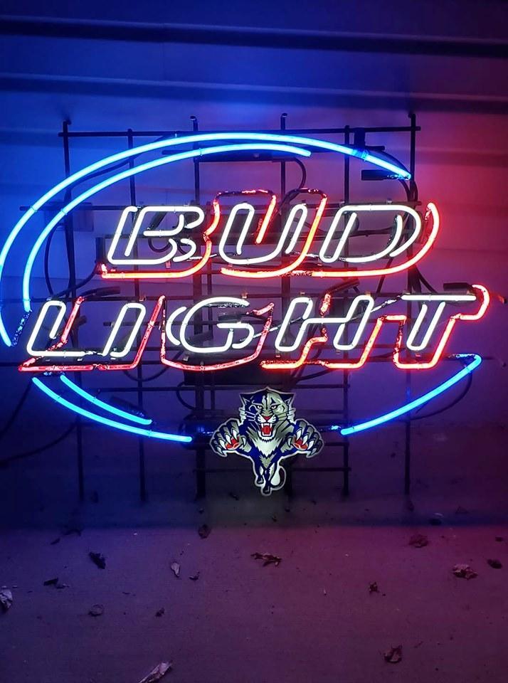 Custom Bud Light Charlotte Bobcats Neon Sign NBA Sports Neon Light Tube Neon Light