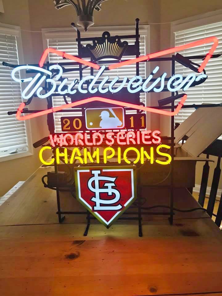 Budweiser St. Louis Cardinals Neon Sign Light Lamp –