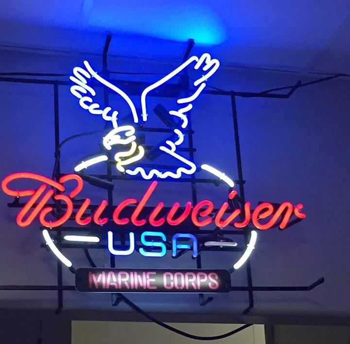 Custom budweiser USA Marine Corps Neon Sign Tube Neon Light