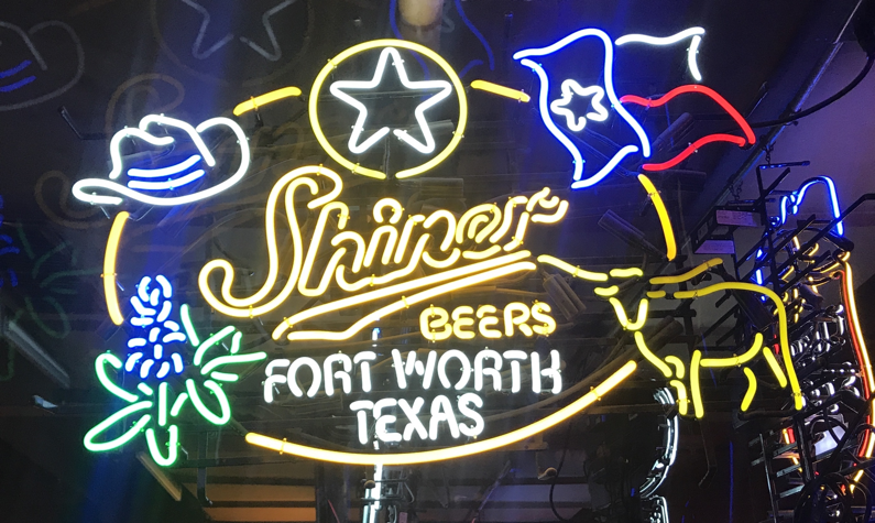 Custom Shiner Beer Fort Worth Texas Neon Sign Real Neon Light