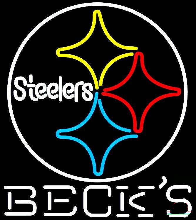 Custom Becks Pittsburgh Steelers Neon Sign NFL Teams Neon Light