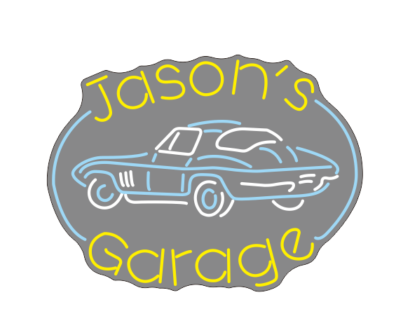 Custom  Garage 66 corvette Neon Sign Tube Neon Light 2
